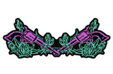 Wholesale ROSES AND PISTOLS PATCH (Sold by the piece)